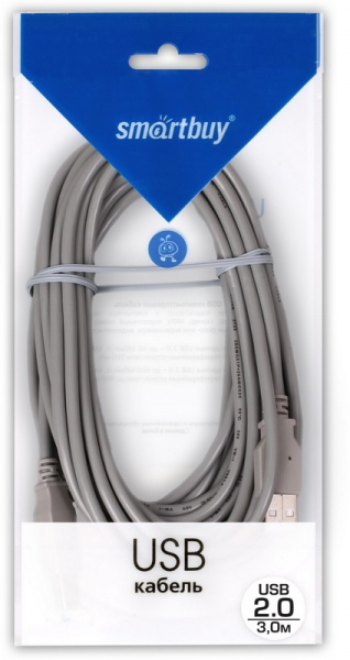 USB2.0 <Am-->Af> 5 м, серый, кабель-удлинитель Smartbuy