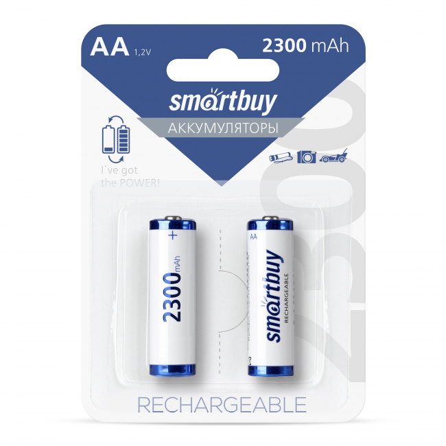 Аккумулятор NiMh AA/2BL 2300 mA, Smartbuy Аккумулятор NiMh AA/2BL 2300 mA, Smartbuy