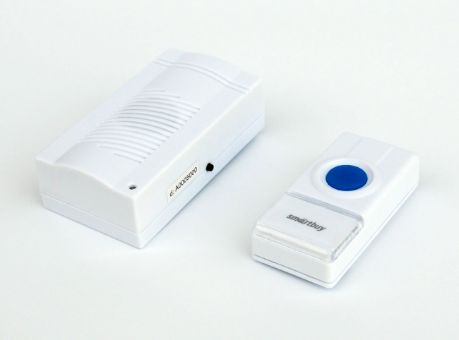 Звонки Звонок дверной беспроводной, IP44, Smartbuy
