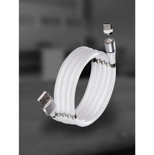 Зарядка (кабель) Smartbuy Type C, 3 А, магнит, самосвор., отсоед.након.,1 м BOX, Smartbuy Зарядка (кабель) Smartbuy Type C, 3 А, магнит, самосвор., отсоед.након.,1 м BOX, Smartbuy