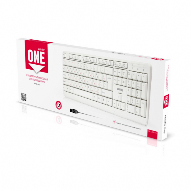 Клавиатура проводная ONE 208 USB Smartbuy