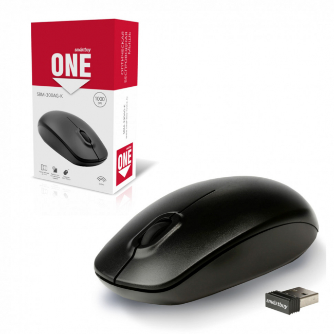 Мышь беспроводная оптическая Smartbuy ONE 300AG-K