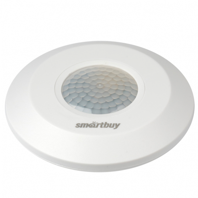 Датчики движения инфракрасные Инфракрасный датчик движения Smartbuy, потолочный 800Вт, до 4м IP20