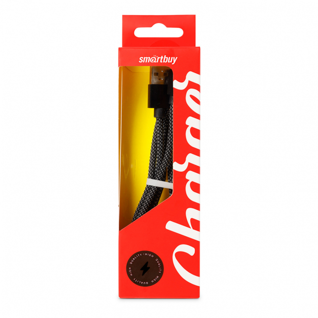 Зарядка (кабель) Smartbuy MicroUSB нейлоновая оплетка, черный 2 А, 1 м BOX, Smartbuy Зарядка (кабель) Smartbuy MicroUSB нейлоновая оплетка, черный 2 А, 1 м BOX, Smartbuy