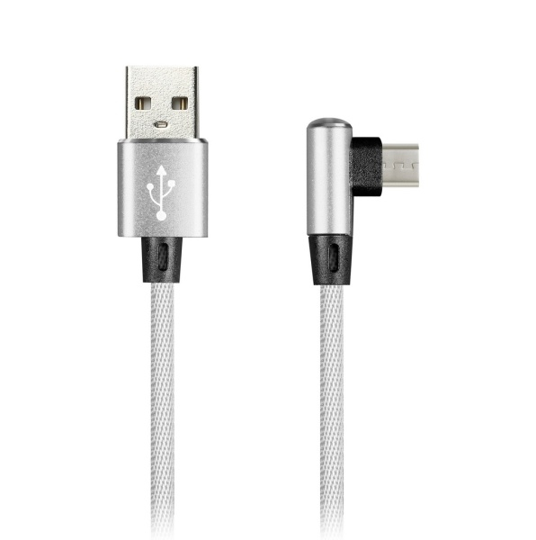 Зарядка (кабель) Smartbuy MicroUSB нейлон L-TYPE белый 2 А, 1 м BOX, Smartbuy Зарядка (кабель) Smartbuy MicroUSB нейлон L-TYPE белый 2 А, 1 м BOX, Smartbuy