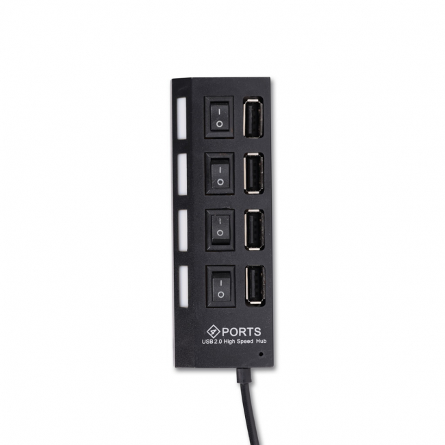 USB 2,0 хaб с выключателем 7204-B, 4 порта черный, Smartbuy USB 2,0 хaб с выключателем 7204-B, 4 порта черный, Smartbuy