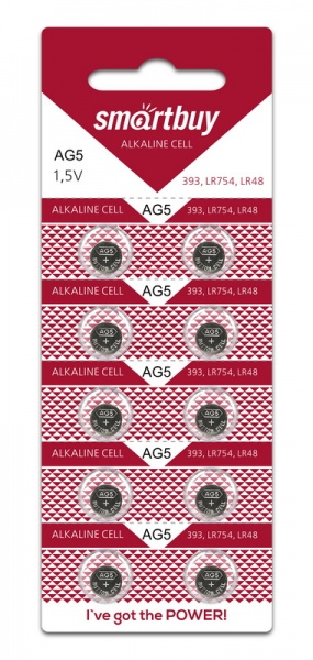 Часовая батарейка AG5-10B, Smartbuy Часовая батарейка AG5-10B, Smartbuy