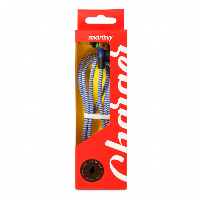 Зарядка (кабель) Smartbuy 8pin нейлон L-TYPE, синий, 2 А, 1 м BOX, Smartbuy Зарядка (кабель) Smartbuy 8pin нейлон L-TYPE, синий, 2 А, 1 м BOX, Smartbuy