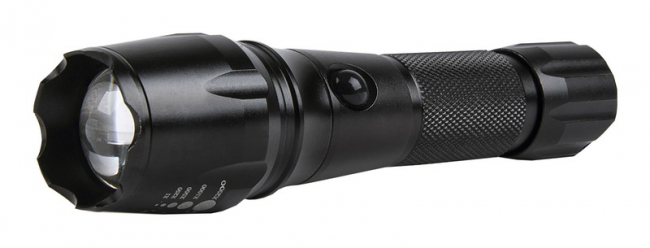 Аккумуляторный светодиодный фонарь CREE XML T6 10Вт, с системой фокусировки луча, черный Аккумуляторный светодиодный фонарь CREE XML T6 10Вт, с системой фокусировки луча, черный