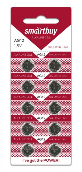Часовая батарейка AG12-10B, Smartbuy Часовая батарейка AG12-10B, Smartbuy