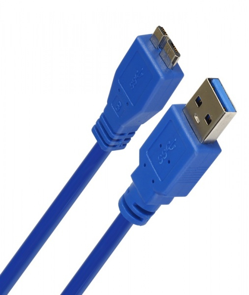 USB3.0 A--> micro B 1,8 м, синий, кабель Smartbuy USB3.0 A--> micro B 1,8 м, синий, кабель Smartbuy