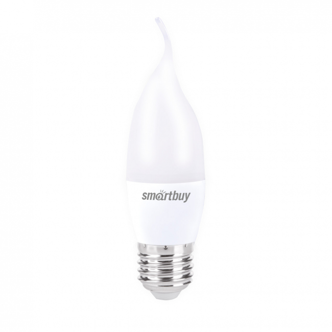 Светодиодная (LED) Лампа свеча на ветру Smartbuy-C37-12W/3000/E27