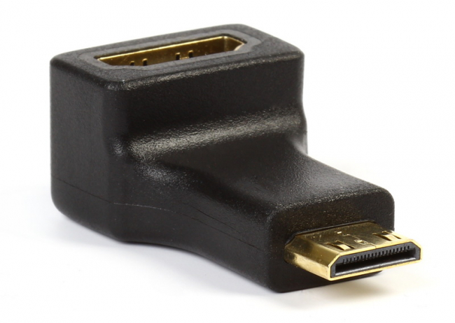 mini HDMI M - HDMI F, угловой разъем, адаптер Smartbuy