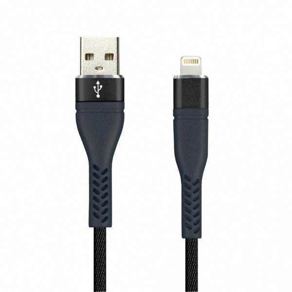 Дата-кабель TWILL ERGO, 8pin, черный, Smartbuy