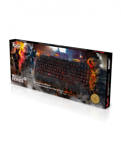 Клавиатура игровая RUSH 715 USB проводная мультимедийная Smartbuy Клавиатура игровая RUSH 715 USB проводная мультимедийная Smartbuy