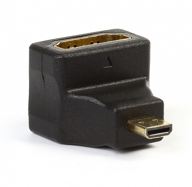 micro HDMI M - HDMI F, угловой разъем, адаптер Smartbuy micro HDMI M - HDMI F, угловой разъем, адаптер Smartbuy
