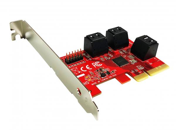 Контроллер SATA PE-156 для 6x SATA3 SSD/HDD в PCIe 3 x4 Контроллер SATA PE-156 для 6x SATA3 SSD/HDD в PCIe 3 x4