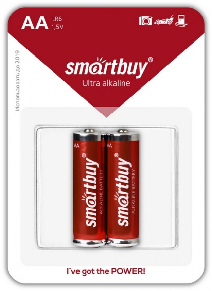 Алкалиновая батарейка LR6/2B, Smartbuy Алкалиновая батарейка LR6/2B, Smartbuy