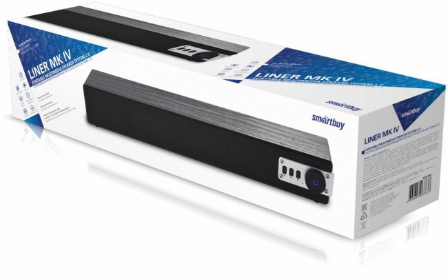 Акустическая система LINER MK IV, встроенный аккумулятор, Smartbuy Акустическая система LINER MK IV, встроенный аккумулятор, Smartbuy
