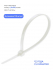 Хомут нейлоновый Smartbuy, 4,8х500, белый