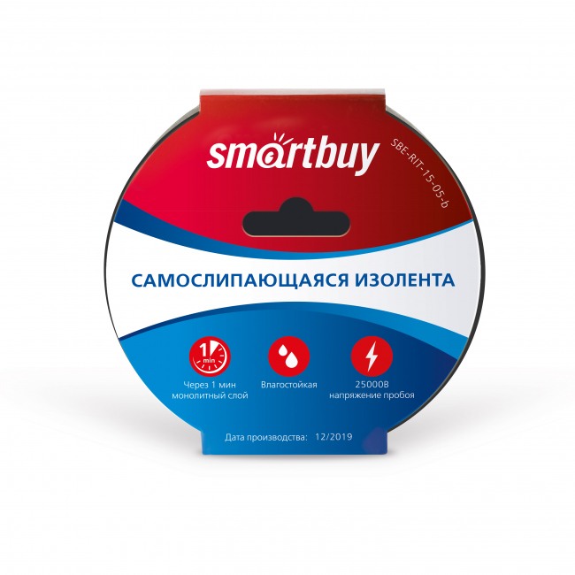 Самовулканизирующаяся изолента Smartbuy, 0,76x15мм, 5 метров, черная Самовулканизирующаяся изолента Smartbuy, 0,76x15мм, 5 метров, черная