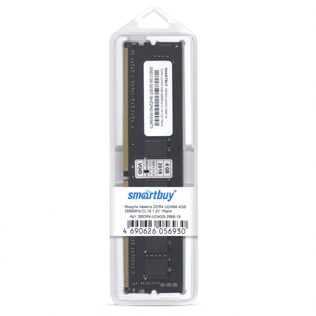 Модуль памяти DDR4 UDIMM 2666MHz CL19 1.2V 1Rank
