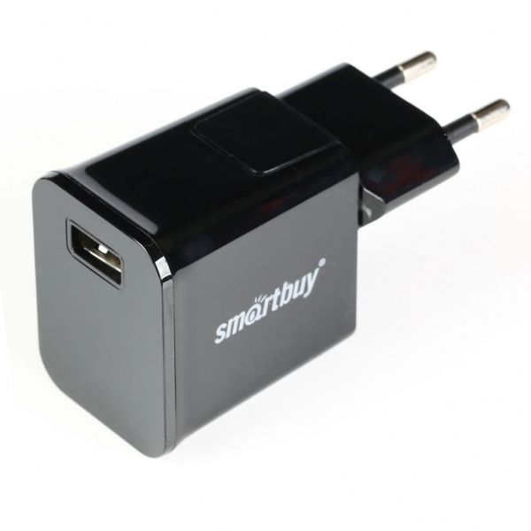 Сетевое зарядное устройство 5В/2.1A Super Charge Cube Ultra, 1 USB, черное, Smartbuy Сетевое зарядное устройство 5В/2.1A Super Charge Cube Ultra, 1 USB, черное, Smartbuy