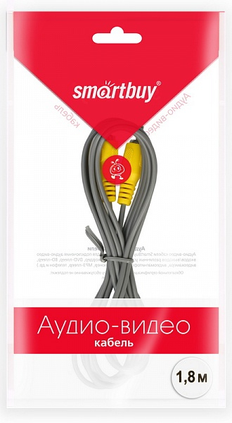1xRCA (M) - 1xRCA (M), 3,0 м, Smartbuy, кабель соединительный