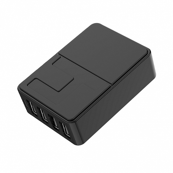 Сетевой адаптер SmartBuy® FLASH, 3x1 А + 1x2.4 А, черный Сетевой адаптер SmartBuy® FLASH, 3x1 А + 1x2.4 А, черный