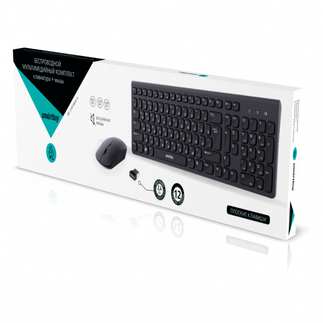 Комплект клавиатура+мышь мультимедийный Smartbuy ONE 250288AG черный (SBC-250288AG-K)