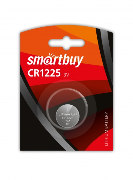 Литиевый элемент питания CR1225/1B, Smartbuy